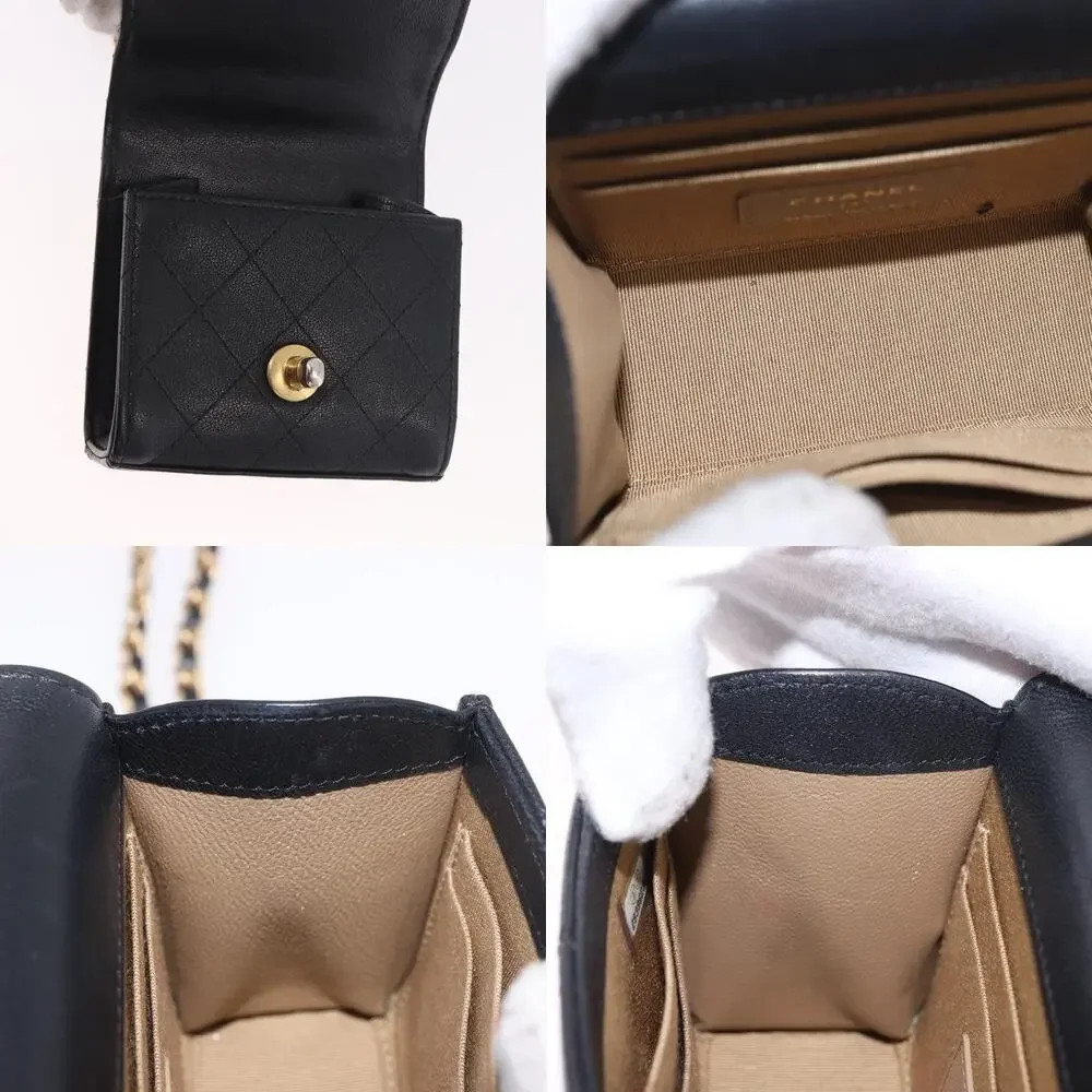 Chanel Matelasse Chain Shoulder Bag Black